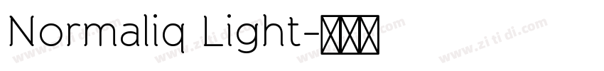 Normaliq Light字体转换